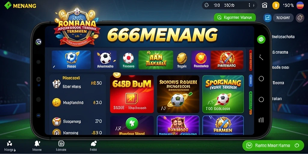 Screenshot aplikasi 666MENANG menampilkan fitur taruhan langsung dengan antarmuka yang jelas.