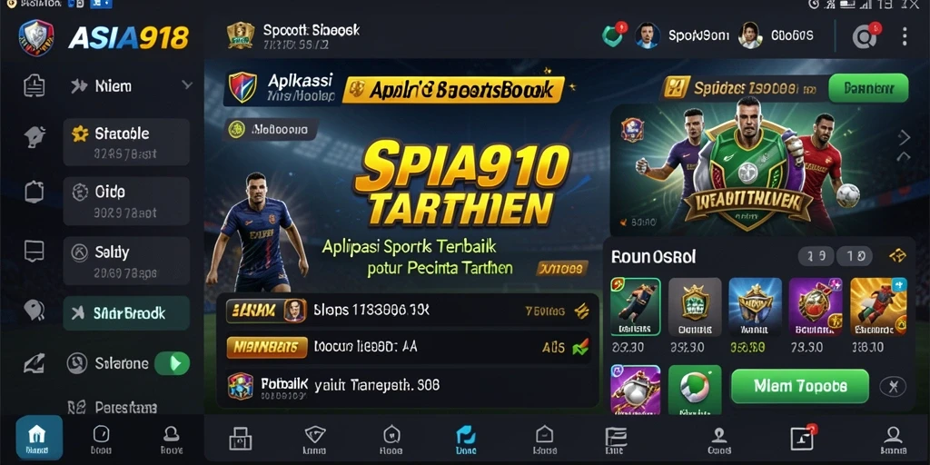 Tampilan gameplay aplikasi Sportsbook ASIA918 yang menarik.