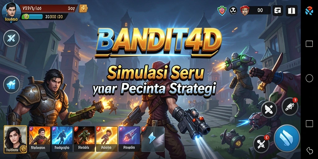 Screenshot utama BANDIT4D menampilkan momen gameplay yang intens.