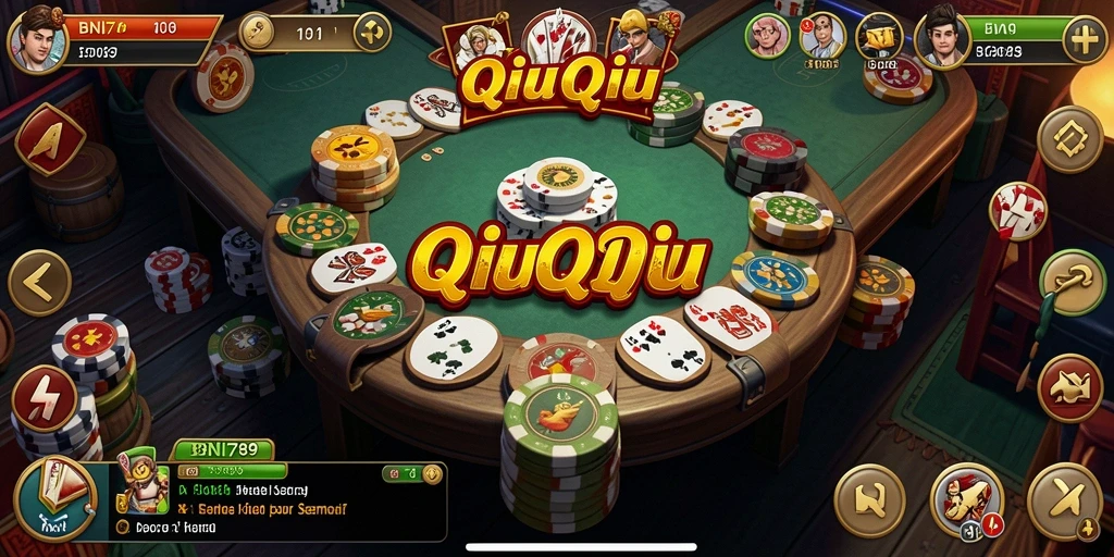 Tampilan gameplay QiuQiu yang menarik di BNI789.