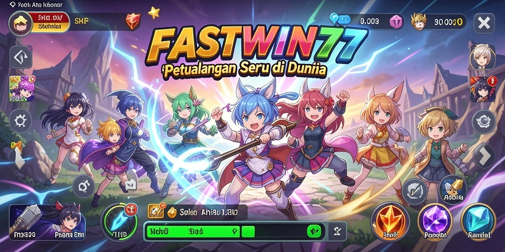 Screenshot menunjukkan aksi seru di dunia Anime FASTWIN77.