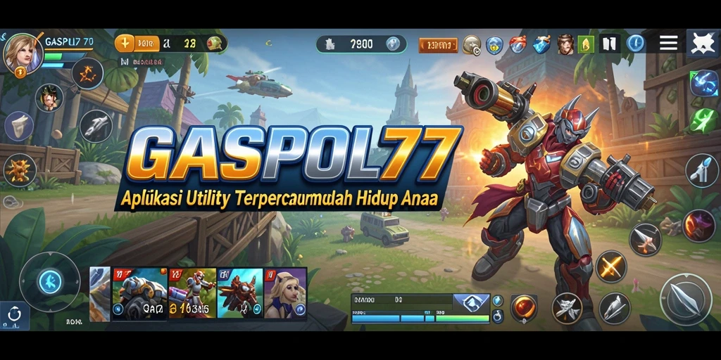 Tampilan antarmuka pengguna GASPOL77 yang menarik dan mudah dipahami.