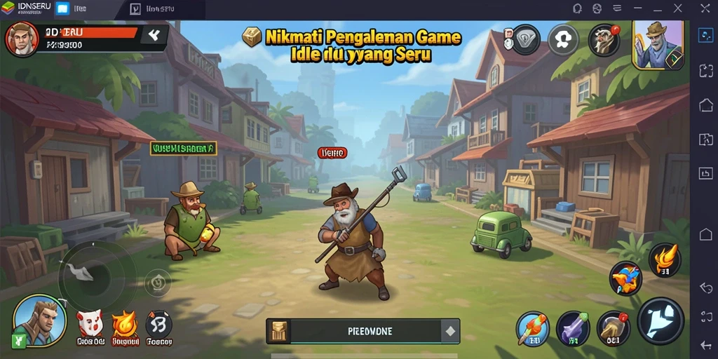 Tampilan gameplay seru dalam IDNSERU yang membuat pemain terlibat.