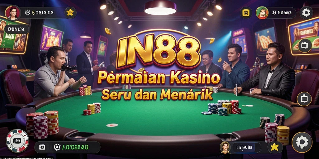 Tampilan gameplay seru di IN88 dengan pengalaman kasino nyata.