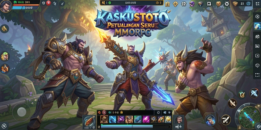 Screenshot KASKUSTOTO menunjukkan aksi seru dalam dunia MMORPG.
