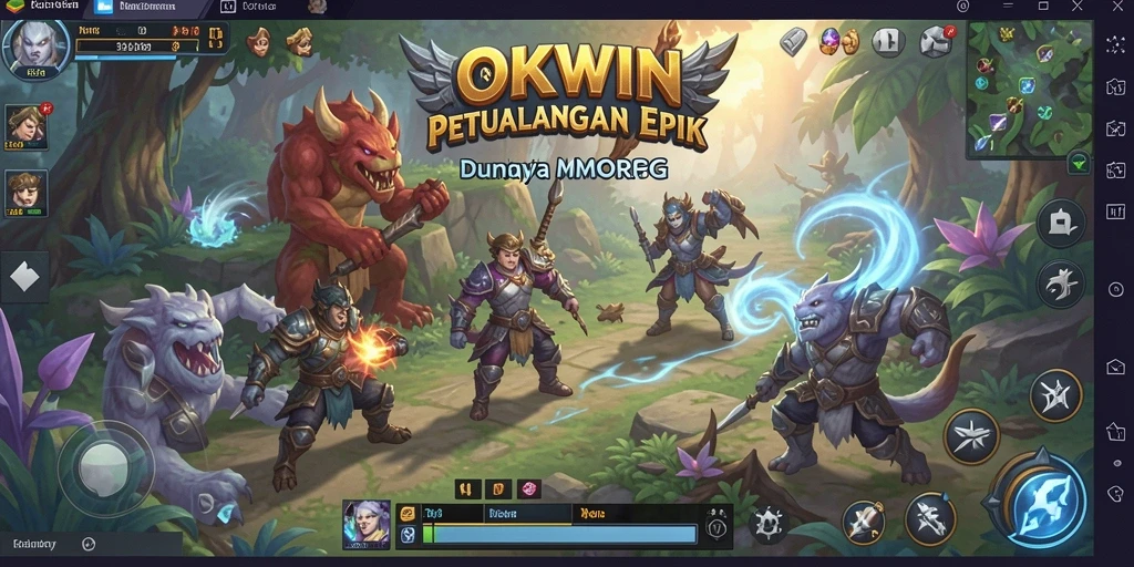 Tampilan menarik dari gameplay MMORPG yang seru dan interaktif.