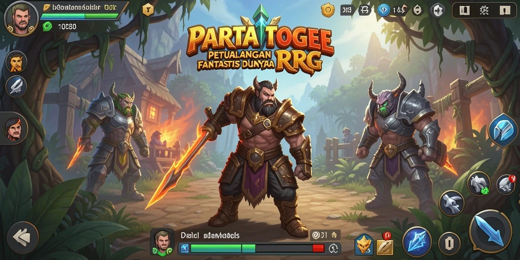Tangkapan layar utama PARTAITOGEL menampilkan aksi seru dalam gameplay RPG.