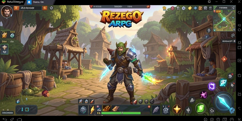Screenshot gameplay menunjukkan aksi seru dalam petualangan ARPG.