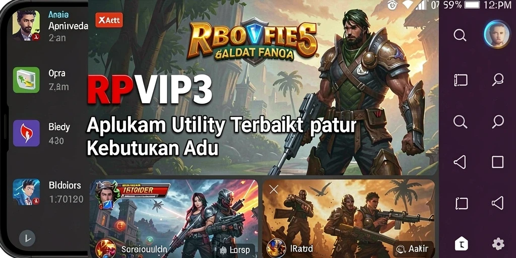 Tampilan antarmuka RPVIP3 yang ramah pengguna dengan fitur-fitur lengkap.