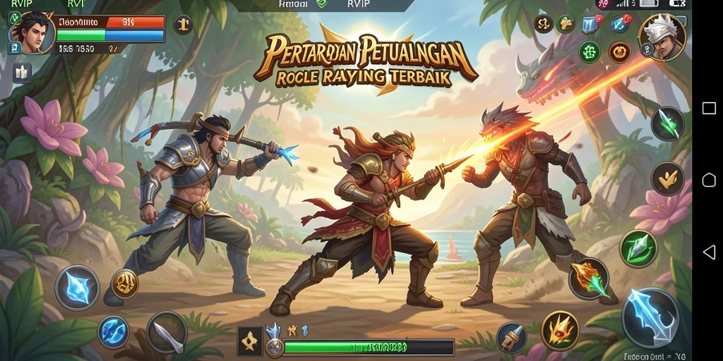 Tampilan dramatis dari pertarungan di RVIP yang menegangkan.