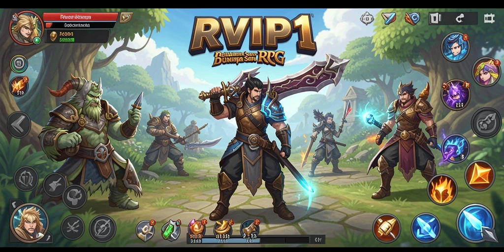 Tangkapan layar utama menunjukkan aksi pertempuran mendebarkan dalam RPG.
