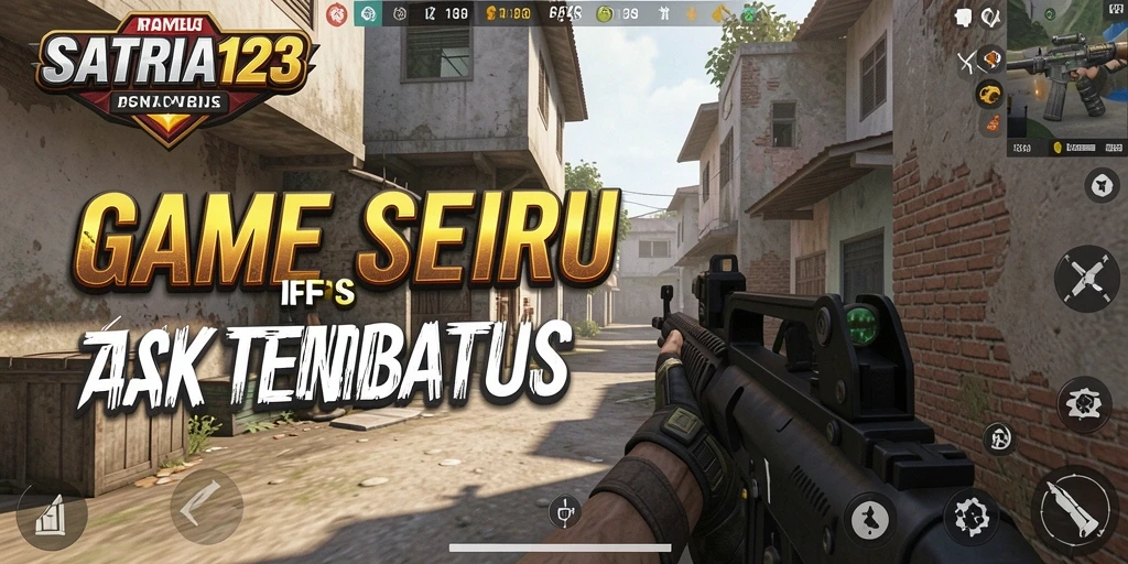 Tangkapan layar mencerminkan aksi dinamis dalam SATRIA123 dengan pertarungan FPS intens.