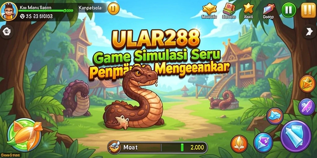 Tampilan utama ULAR288 dengan interaksi gameplay yang menarik.