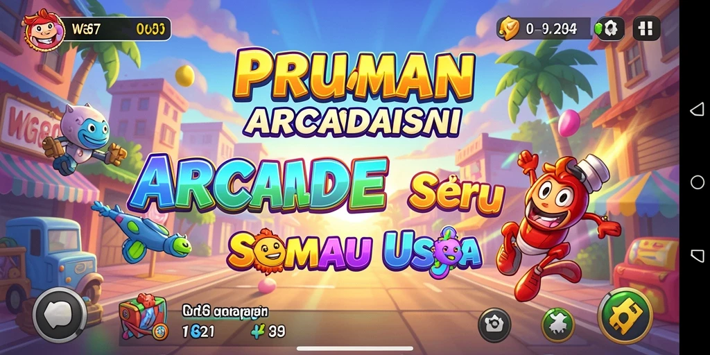 Tangkapan layar gameplay WG87 yang seru dan penuh warna di level menantang.