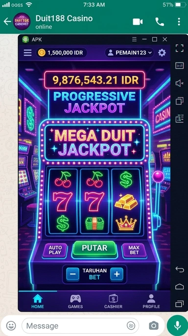 Menu aplikasi di duit188 yang menunjukkan berbagai kategori dengan jelas.